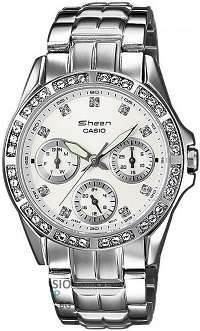 Casio Sheen Woman's Silver Stainless Steel Watch
