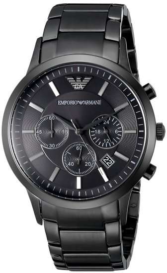 Emporio Armani (2453) Men's Black Stainless Steel Watch - ELEGANT !!