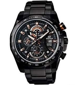 Casio Edifice (523BK) Men's Black Stainless Steel Chronograph Quartz Watch
