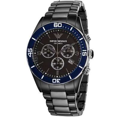 ## Valentine Special ## Emporio Armani (1429) Men's Ceramic Black Dail Quartz Watch