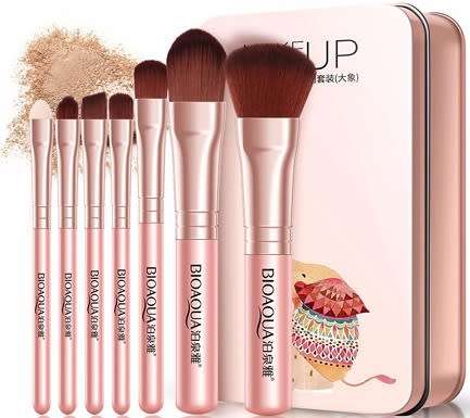 Women's Facial Makeup 7 Piece Brush Set