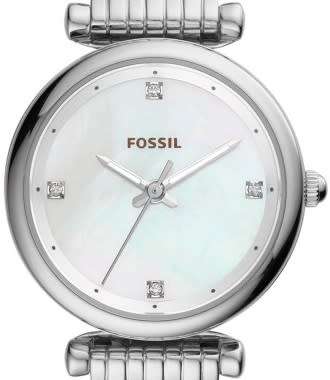 FOSSIL Crystal White Mother of Pearl Dial Ladies Watch - BRAND NEW