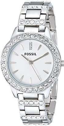 FOSSIL Glitz White Dial Stainless Steel Ladies Watch - BRAND NEW