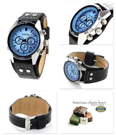 FOSSIL Coachman Chronograph Cuff Leather Men's Watch - 3 Colors - LOCAL STOCK - BRAND NEW