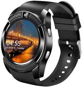 V8 Smart Watch Phone for Android and iOS - Support SIM + SD Card