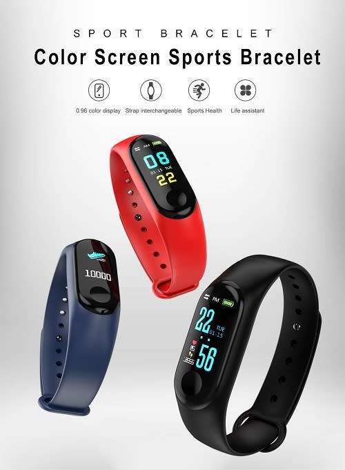 M3 Fitness Bracelet I 3 Colors