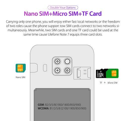 Ulefone Note 7 Smartphone I 4 Cameras I FREE SHIPPING