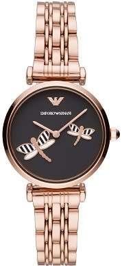 Emporio Armani Woman's Rose-Gold Tone Stainless Steel Watch - LAST ONE !!