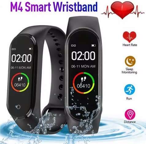 Professional Fitness Bracelet I Heart Rate, Blood Pressure, Blood Oxygen, Calories - 3 Colors