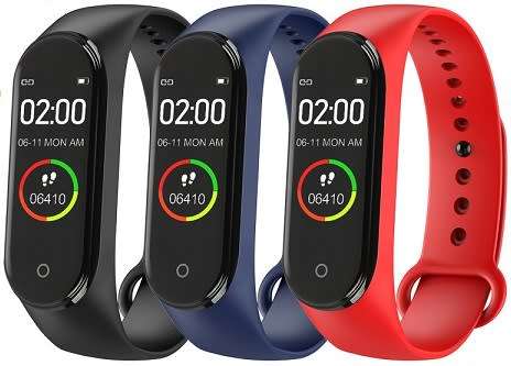 Professional Fitness Bracelet I Heart Rate, Blood Pressure, Blood Oxygen, Calories - 3 Colors