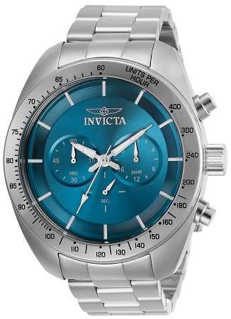 INVICTA Speedway Blue Dial Men's Stainless Steel Watch - BRAND NEW AUTHENTIC !!