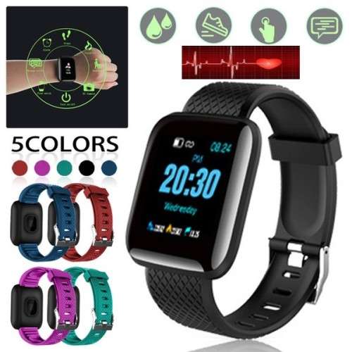 D13 Professional Fitness Bracelet I Heart Rate, Blood Pressure, Blood Oxygen, Calories - 5 Colors