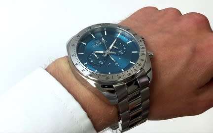 INVICTA Speedway Blue Dial Men's Stainless Steel Watch - BRAND NEW AUTHENTIC !!