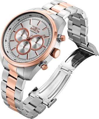 INVICTA Men`s Chronograph Two Tone Stainless Steel Watch - Brand New !!