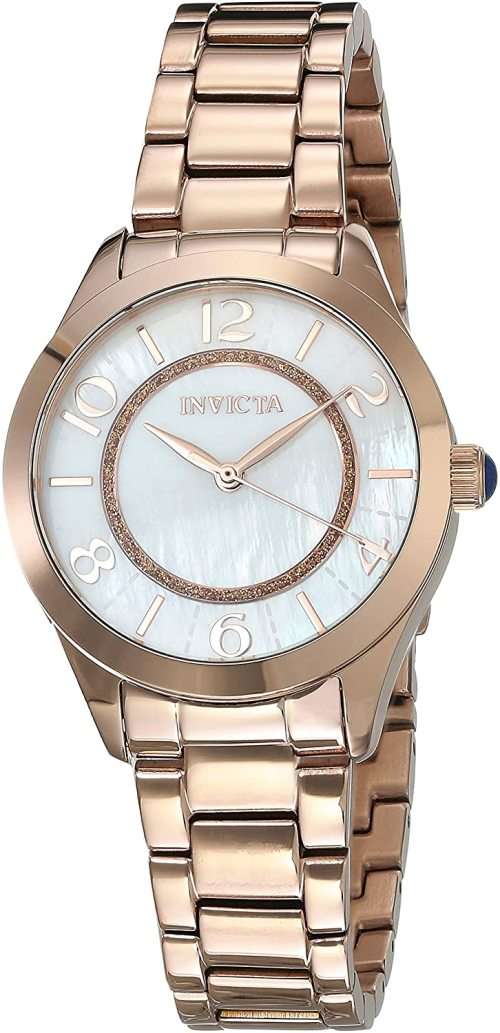 INVICTA Angel Women`s Rose Gold Tone Stainless Steel Watch