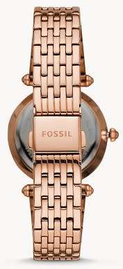 FOSSIL Lyric Women`s Rose Gold Stainless Steel Watch - BRAND NEW AND AUTHENTIC !!