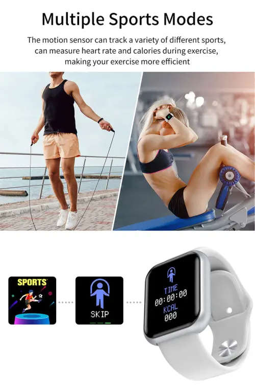 D20 Bluetooth Fitness Bracelets - Heart Rate,Blood Pressure,Pedometer,Sports Modes