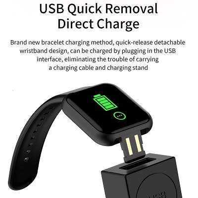 D20 Bluetooth Fitness Bracelets - Heart Rate,Blood Pressure,Pedometer,Sports Modes