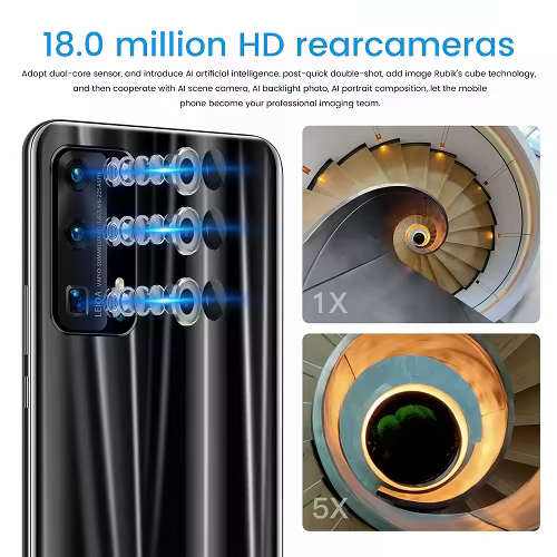 P43 Max Smart Phone 6.3 Inch, Android 10, Dual Sim - FREE Screen + Phone Cover + Earphones !!