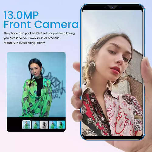 P43 Max Smart Phone 6.3 Inch, Android 10, Dual Sim - FREE Screen + Phone Cover + Earphones !!