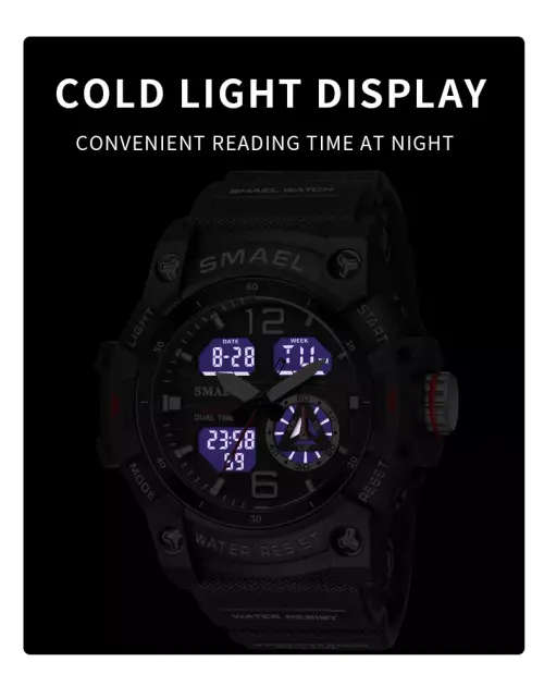 SMAEL 8007 Men`s Multi Function Sports Outdoor Waterproof LED Wristwatch