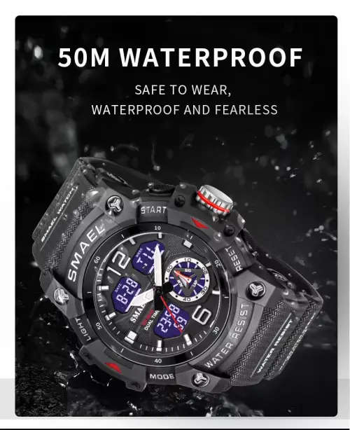 SMAEL 8007 Men`s Multi Function Sports Outdoor Waterproof LED Wristwatch