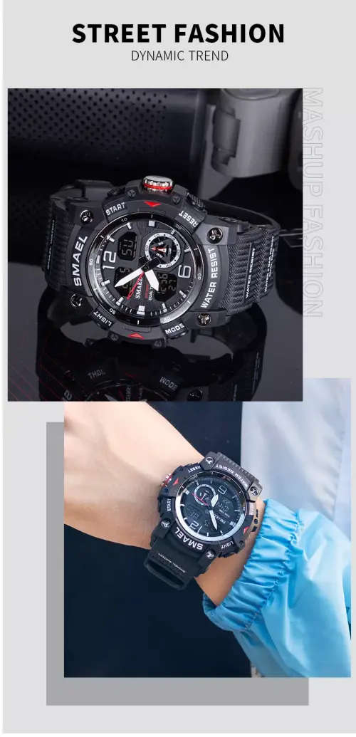 SMAEL 8007 Men`s Multi Function Sports Outdoor Waterproof LED Wristwatch