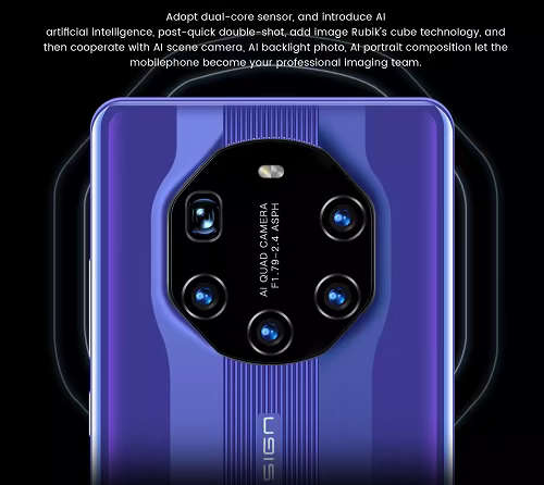 MT40RS Smart Phone 6.8 Inch, Android 10, 8G/512G, 13MP, Dual Sim - FREE Phone Cover + Earphones !!