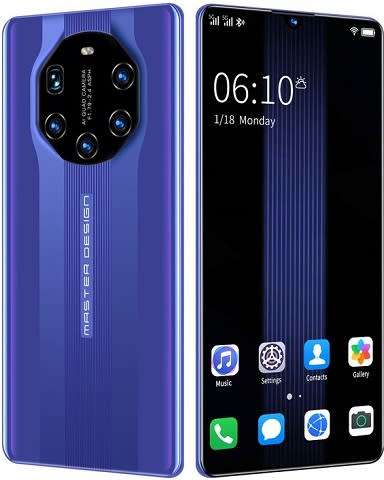 MT40RS Smart Phone 6.8 Inch, Android 10, 8G/512G, 13MP, Dual Sim - FREE Phone Cover + Earphones !!