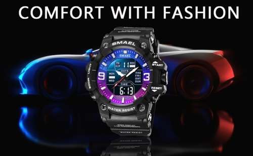 SMAEL 8049 Men`s Multi Function Sports LED Wristwatch - 4 Colors Available