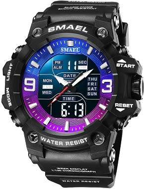 SMAEL 8049 Men`s Multi Function Sports LED Wristwatches : 4 Colors Available : Farthers Day Special