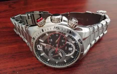 Firefox Skywolf Stainless Steel Men`s Chronograph Watch : FFS200-102b