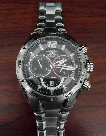 Firefox Skywolf Stainless Steel Men`s Chronograph Watch : FFS200-102b