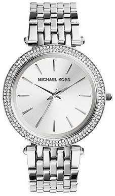 Michael Kors Ladies Silver Darci Stainless Steel Watch - Brand New !!