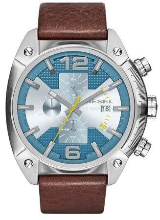 Diesel Overflow Analog Blue Dial Men`s Watch - BRAND NEW !!