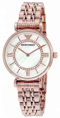 Emporio Armani AR1909 Ladies Rose Gold Stainless Steel Watch - BRAND NEW !!