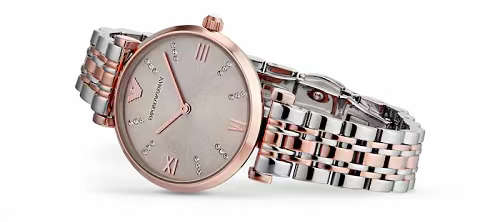 Emporio Armani AR1840 Ladies Two Tone Stainless Steel Watch - BRAND NEW !!