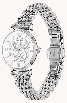 Emporio Armani AR1925 Ladies Silver Stainless Steel Watch - BRAND NEW !!