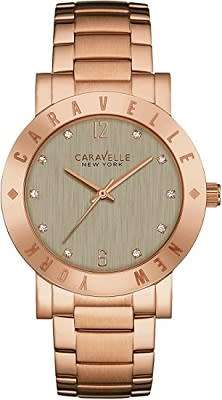 Caravelle New York Gold Tone Stainless Steel Ladies Watch - BRAND NEW !!