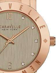 Caravelle New York Gold Tone Stainless Steel Ladies Watch - BRAND NEW !!