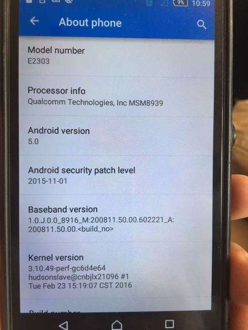 SONY EXPERIA E2303 CELLPHONE FOR SALE 1 OFF