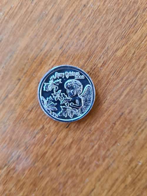 COIN WORLD SA MINT TOKEN - CHILD ANGEL MERRY CHRISTMAS 2008