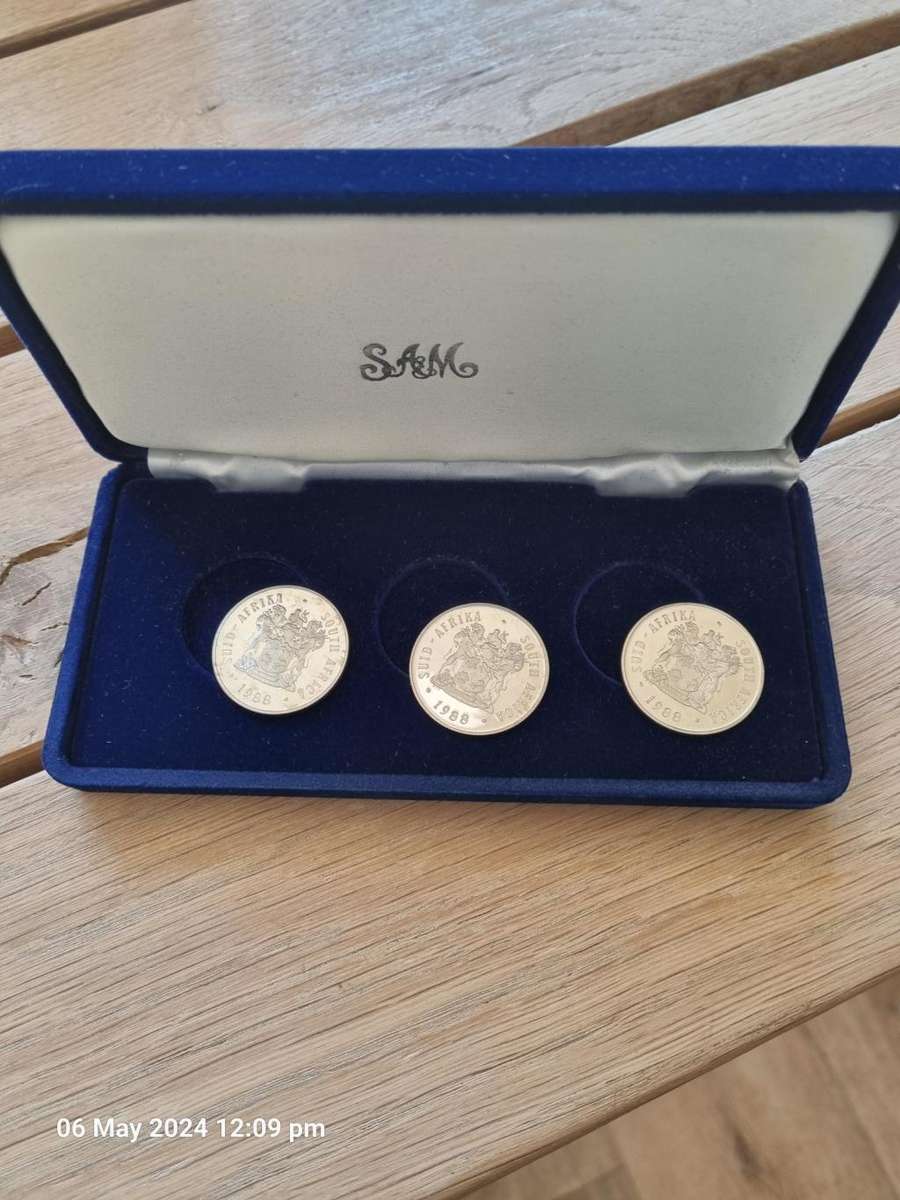 ****1X 1988 VOORTREKKER-DIAS-HUGUENOT SILVER PROOF R1 SET****