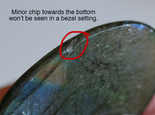 42.8ct Large Labradorite Cabochon - DISCOUNTED.