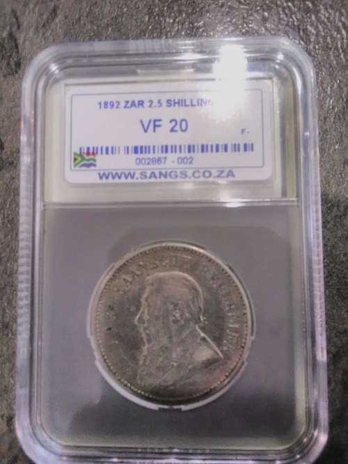 zar1892 2,5 shilling