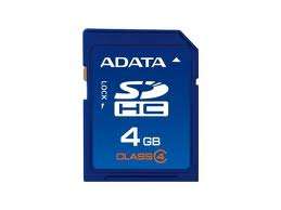 ADATA  4GB Micro SD Card + Adapter