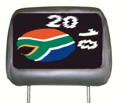 Light-up Head-Rests Covers - Patriotic ZA KinoPhonics - Amazing ! Set of 2