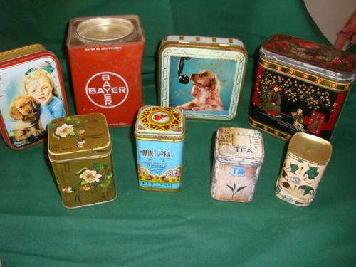 lot of OLD TINS