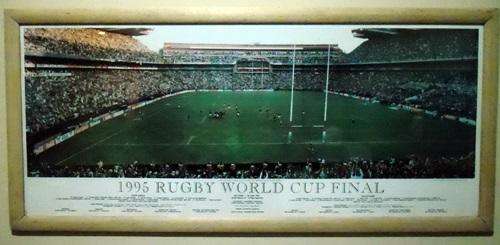 ##  1995 Rugby World Cup Final Photo Signed by Kevin James - Joe Stransky Drop Goal  ##