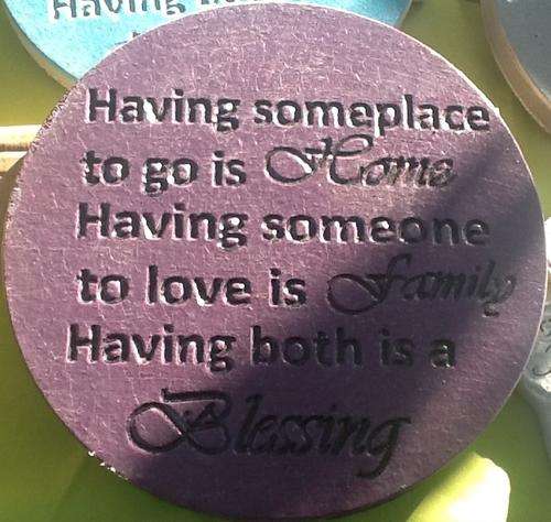 R60-  Outdoor Wall/garden Decor Plaque - Family Blessing